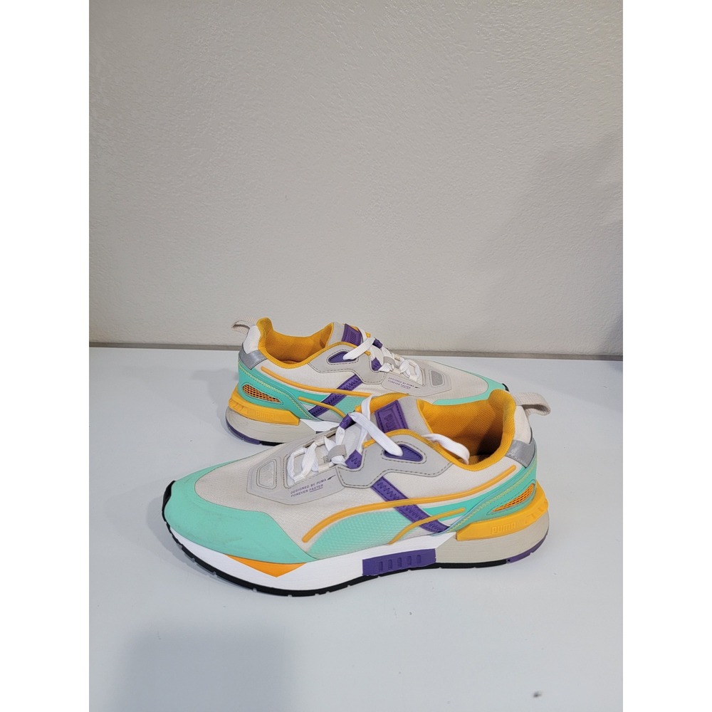 Puma Mens Mirage Sport Remix Sneakers Grey Mint Purple Size 9 381118-08 Running